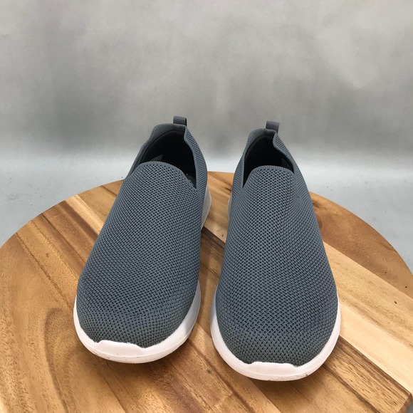 Skechers Go Walk Max Walking Shoes Mens 10 Extra Wide Gray Knit Slip On Low Top - Picture 2 of 9